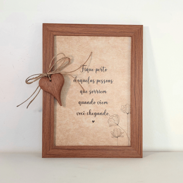Quadro com frase - Ref.QF0001