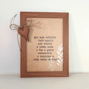 Quadro com frase - Ref.QF0010