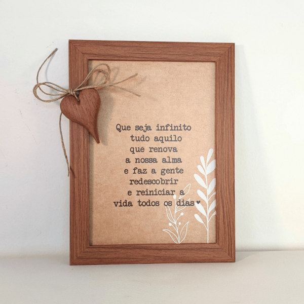 Quadro com frase - Ref.QF0010