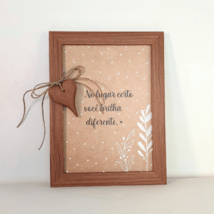 Quadro com frase - Ref.QF0011