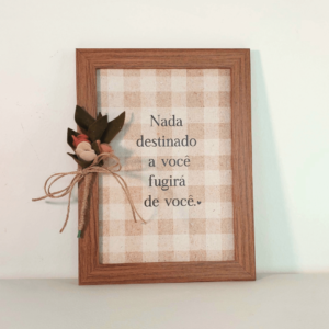 Quadro com frase - Ref.QF0013