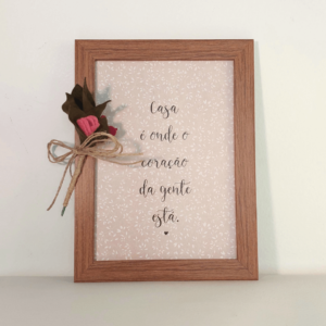 Quadro com frase - Ref.QF0014