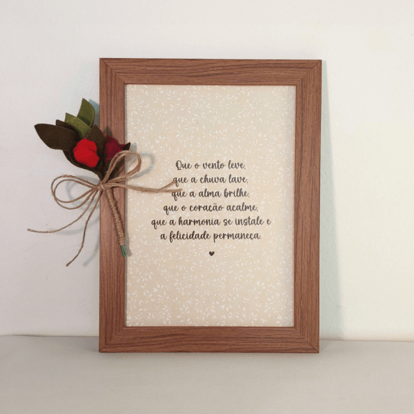 Quadro com frase - Ref.QF0017