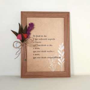 Quadro com frase - Ref.QF0020