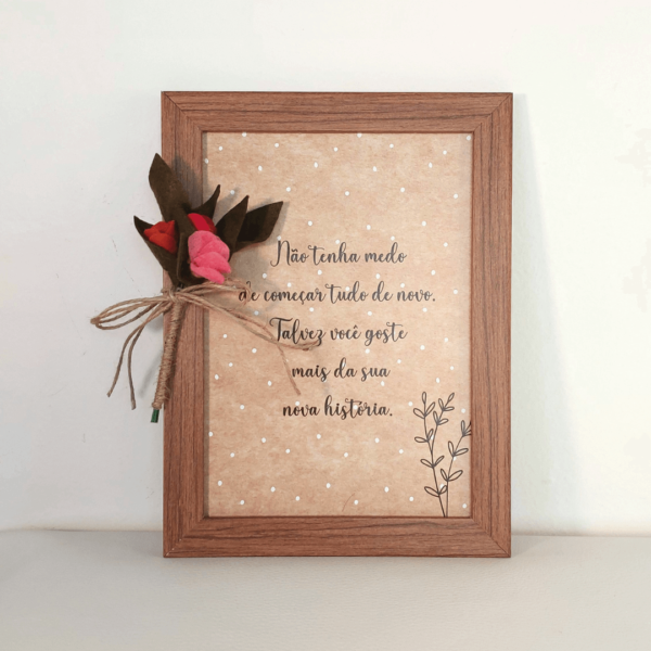 Quadro com frase - Ref.QF0022