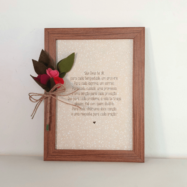 Quadro com frase - Ref.QF0027