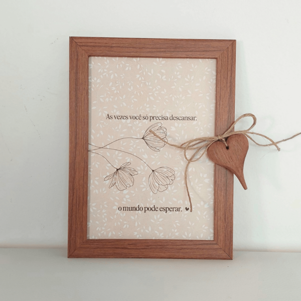 Quadro com frase - Ref.QF0028
