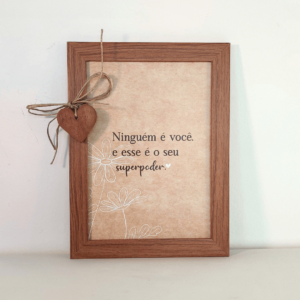 Quadro com frase - Ref.QF0006
