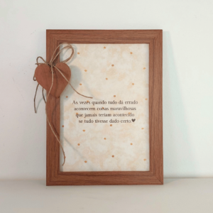 Quadro com frase - Ref.QF0009
