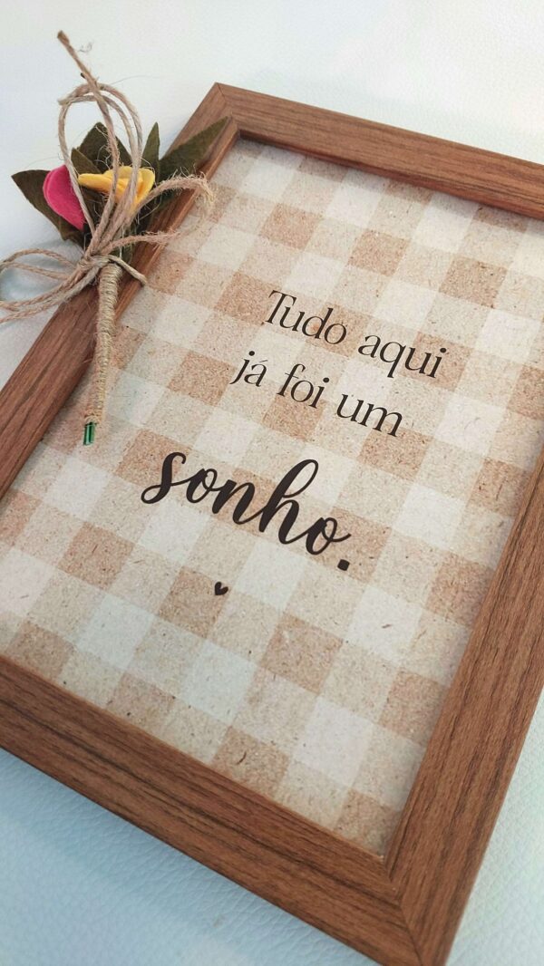 Quadro com frase - Ref.QF0016 - Imagem 2