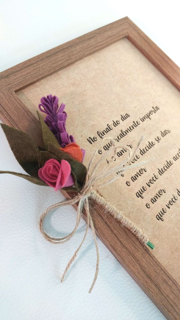 Quadro com frase - Ref.QF0020 - Imagem 2