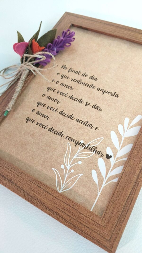 Quadro com frase - Ref.QF0020 - Imagem 3